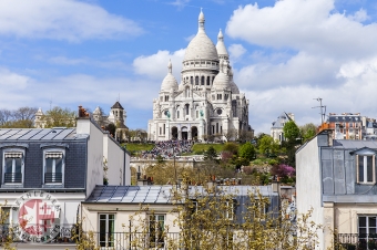 View of Montmartre and Cathedral Sakre Ker
