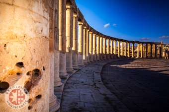 Columns in Ancient Ruins, Jerash